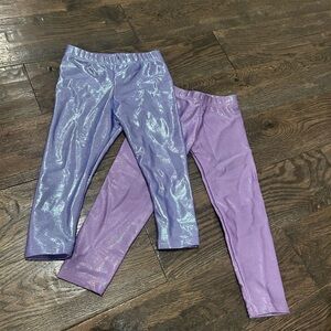 Shimmer Stretch Leggings for Kids - Lavender Purple size 18-24 months
